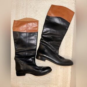 Black and Brown Horse Riding Boots